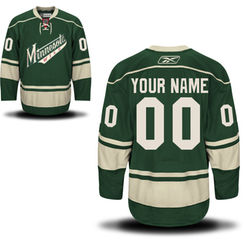 Mens Minnesota Wild Reebok Green EDGE Authentic Custom Alternate Jersey