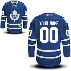 Reebok Toronto Maple Leafs Men's Premier Home Custom Jersey - Royal Blue
