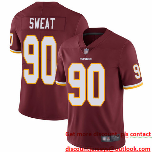 Redskins #90 Montez Sweat Burgundy Red Team Color Men's Stitched Football Vapor Untouchable Limited Jersey