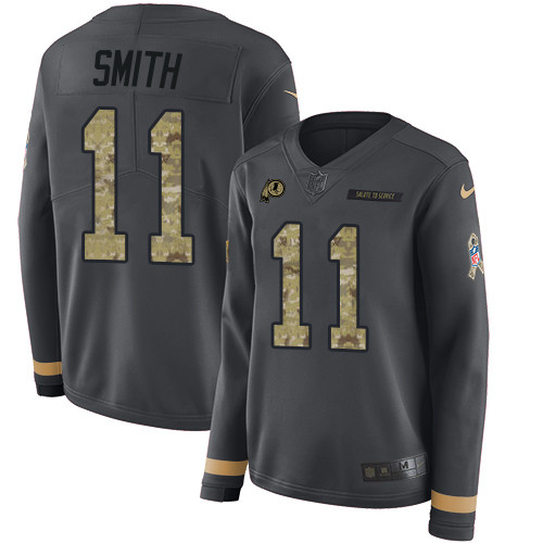 Nike Redskins #11 Alex Smith Anthracite Salute to Service