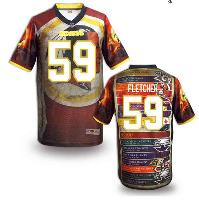 Washington Redskins#59 Fletcher Valuable elite jeryseys (6)