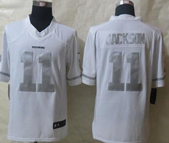 NEW Washington Redskins #11 DeSean Jackson White NFL Limited Platinum Jersey