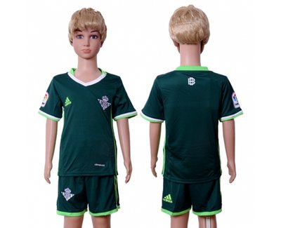 Real Betis Blank Away Kid Soccer Club Jersey