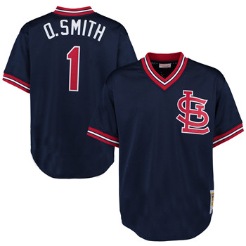 St. Louis Cardinals Ozzie Smith Blue Customized Men MLB Jersey