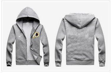 New Washington Redskins Authentic Logo Hoodie Grey