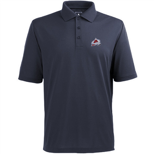 Colorado Avalanche Antigua Pique Xtra-Lite Polo - Navy
