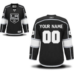 Reebok Los Angeles Kings Women's Premier Home Custom Jersey - Black