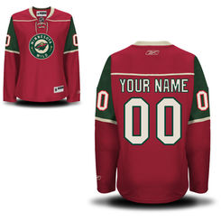 Reebok Minnesota Wild Women's Premier Home Custom Jersey - Red