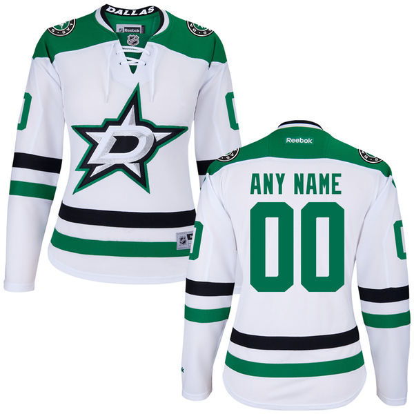Dallas Stars White Premier Women's Away Custom Jersey
