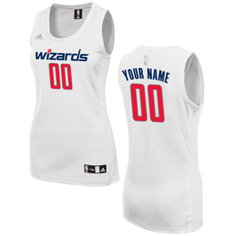Women's Washington Wizards adidas White Custom Fashion Jersey