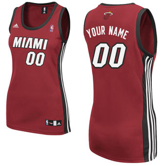 adidas Miami Heat Women's Custom Replica Alternate Jersey