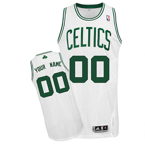 Celtics Personalized Authentic White Jersey
