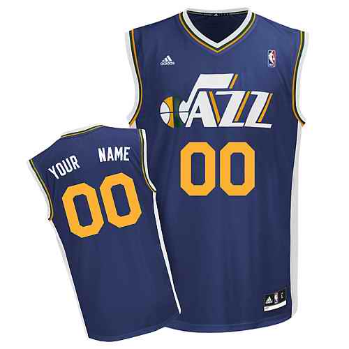 Utah Jazz Youth Custom Blue Jazz Jersey