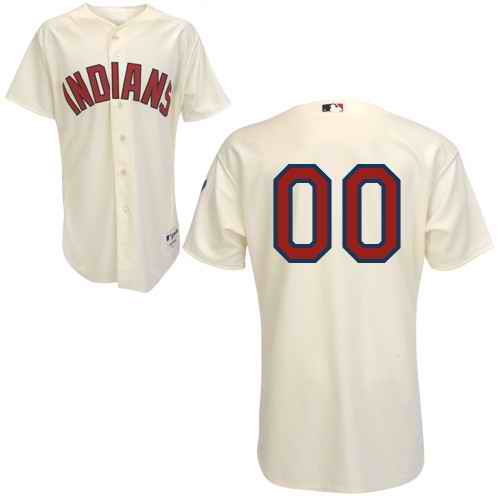 Cleveland Indians Cream Man Custom Jerseys