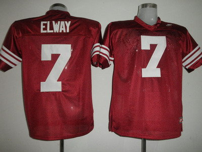 Cardinal #7 John Elway Red Embroidered NCAA Jersey