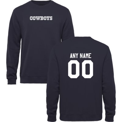 Men's Dallas Cowboys Design Your Own Crewneck Sweatshirt