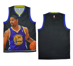 NBA moments version of the golden state warriors, 34, dribbling blank jersey vests