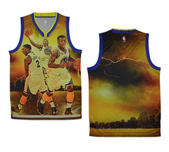 NBA moments version of the golden state warriors 2 features blank jersey vests