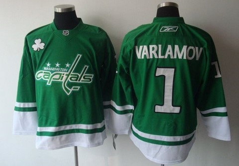 ST PARTYS DAY Washington Capitals 1 Varlamov green